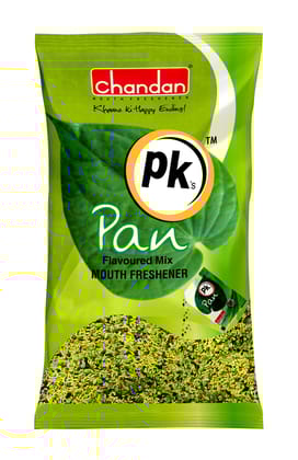 Chandan Mouth Freshener PK's PAN 110gm Traditional Indian Mouth Freshener - Elaichi Sounf - 100% Natural Cardamon flavored Fennel seeds