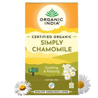 Organic India Simply Chamomile 25 Tea bags (Pack of 1) Organic India Simply Chamomile 25 Tea bags (Pack of 1)