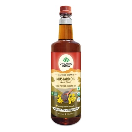 Organic India Organic Mustard Oil -Pack of 2 (1 Ltr) Organic India Organic Mustard Oil -Pack of 2 (1 Ltr)