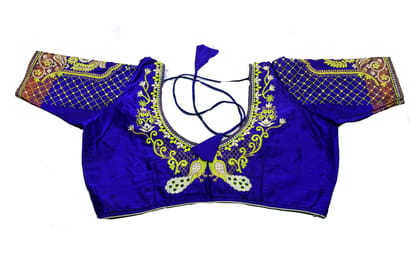 🦚 Blue Peacock Embroidered Blouse 🦚 Blue Peacock Embroidered Blouse