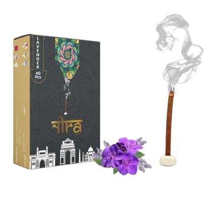 NIRA Fragrances Natural & Organic Lavender Long Lasting Fragrance Cow Dung Dhoop Sticks for Pooja 40 Pices Bambooless charcoal free Incense Sticks for Ideal for Prayers Free Dhup Stick Stand NIRA Fragrances Natural & Organic Lavender Long Lasting Fragrance Cow Dung Dhoop Sticks for Pooja 40 Pices Bambooless charcoal free Incense Sticks for Ideal for Prayers Free Dhup Stick Stand