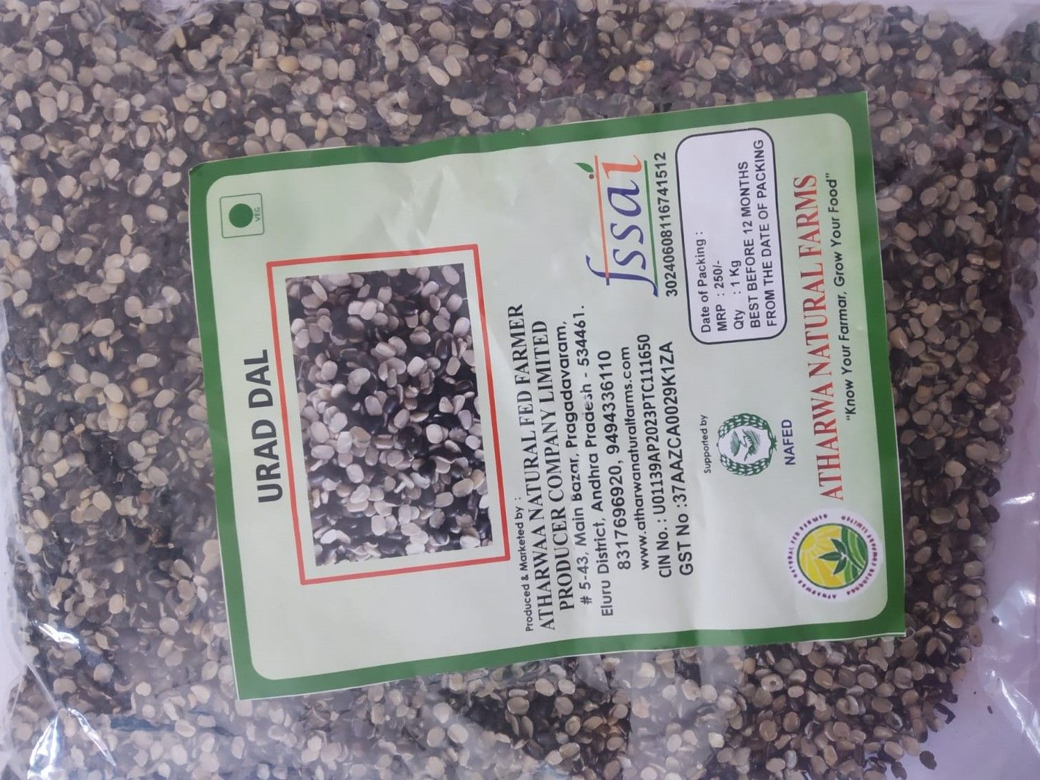  Organic Black Urad Dal
