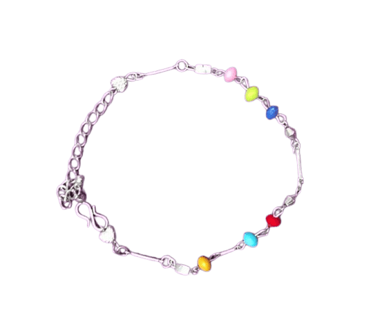 Colorful Beaded Chain Bracelet