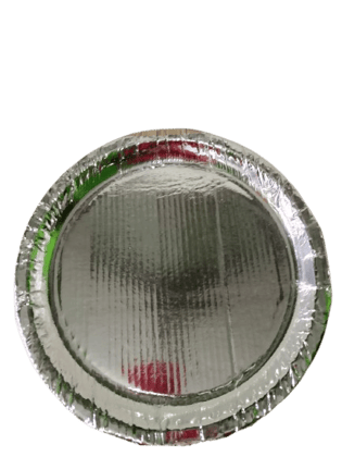 MAA RUKMINI PAPER PLATES STORE - Silver Disposable Paper Plates - pack of 20