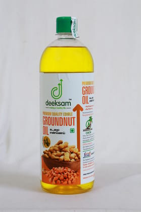 Deeksam Wood Pressed Groundnut Oil | Chekku Kadalai Ennai | 100% Pure & Natural Deeksam Wood Pressed Groundnut Oil | Chekku Kadalai Ennai | 100% Pure & Natural