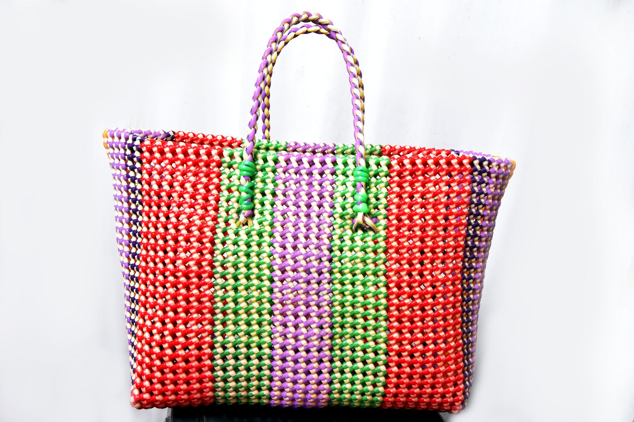 Jai Danteswari Maata Enterprises-Colorful Beaded Crossbody Wire Bag