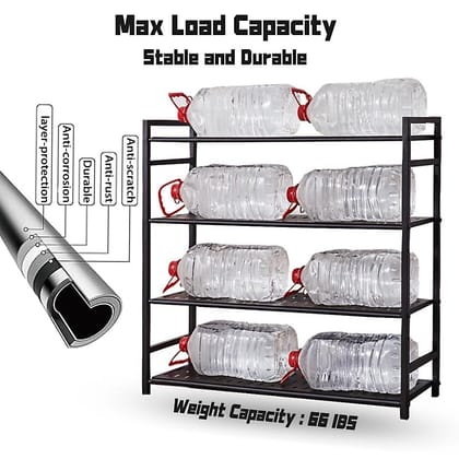 ESSENTIALS Metal Shoe Rack for Home, Adjustable & Stackable Waterproof Open-Tier Shoe Rack DIY Multi-Purpose Portable Carbon Steel Shoe Stand for Closet Entryway