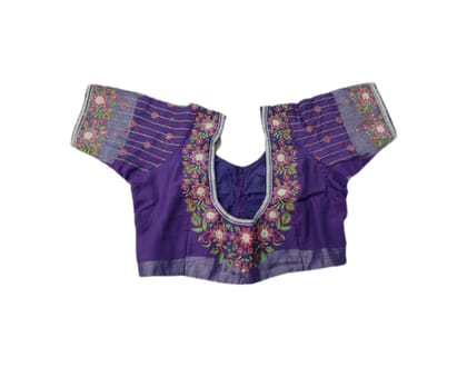 Designer Blouse With Embroidery Work Designer Blouse With Embroidery Work