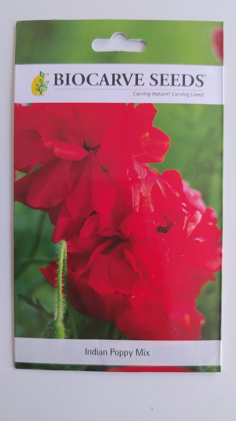 Biocarve Seeds Indian Poppy (Papaver Rhoeas) - Pack Of 200 Seeds