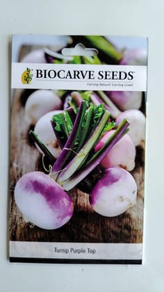 Biocarve Seeds Turnip Purple Top | Pack of 100 seeds