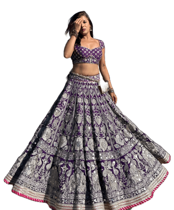 Blue Lehenga Choli Readymade Stitched For Wedding Women Party wear Skirt Ready To Wear