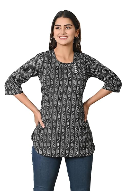 SAGAFASHION Womens Cotton Short Kurta