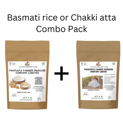 Wheat Flour-1kg and Basmati Rice-1kg Wheat Flour-1kg and Basmati Rice-1kg