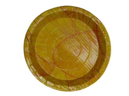 BHARGAVI PAPER PRODUCT- 100% Natural Areca Leaf Plates | Disposable and Eco-Friendly | 8 Inches | Pack of 40
