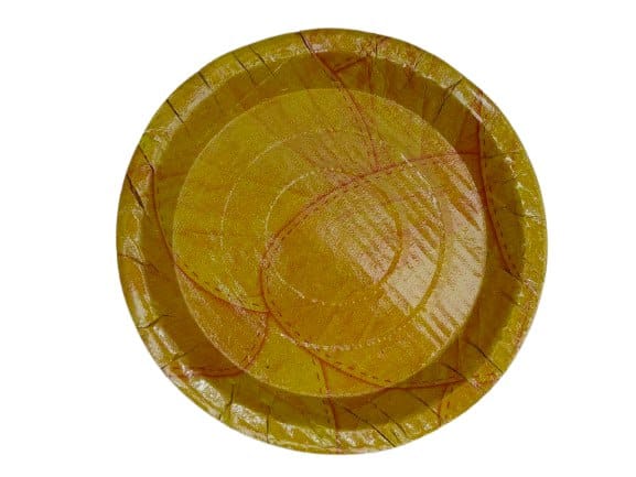 BHARGAVI PAPER PRODUCT- 100% Natural Areca Leaf Plates | Disposable and Eco-Friendly | 8 Inches | Pack of 40