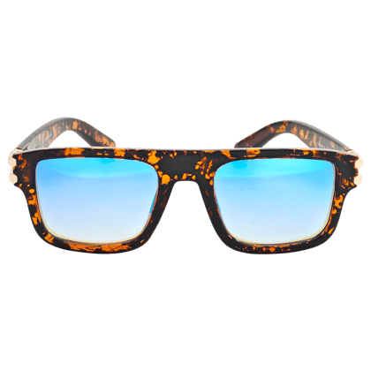 Rectangular Ash Blue Multicolor Sunglasses Rectangular Ash Blue Multicolor Sunglasses