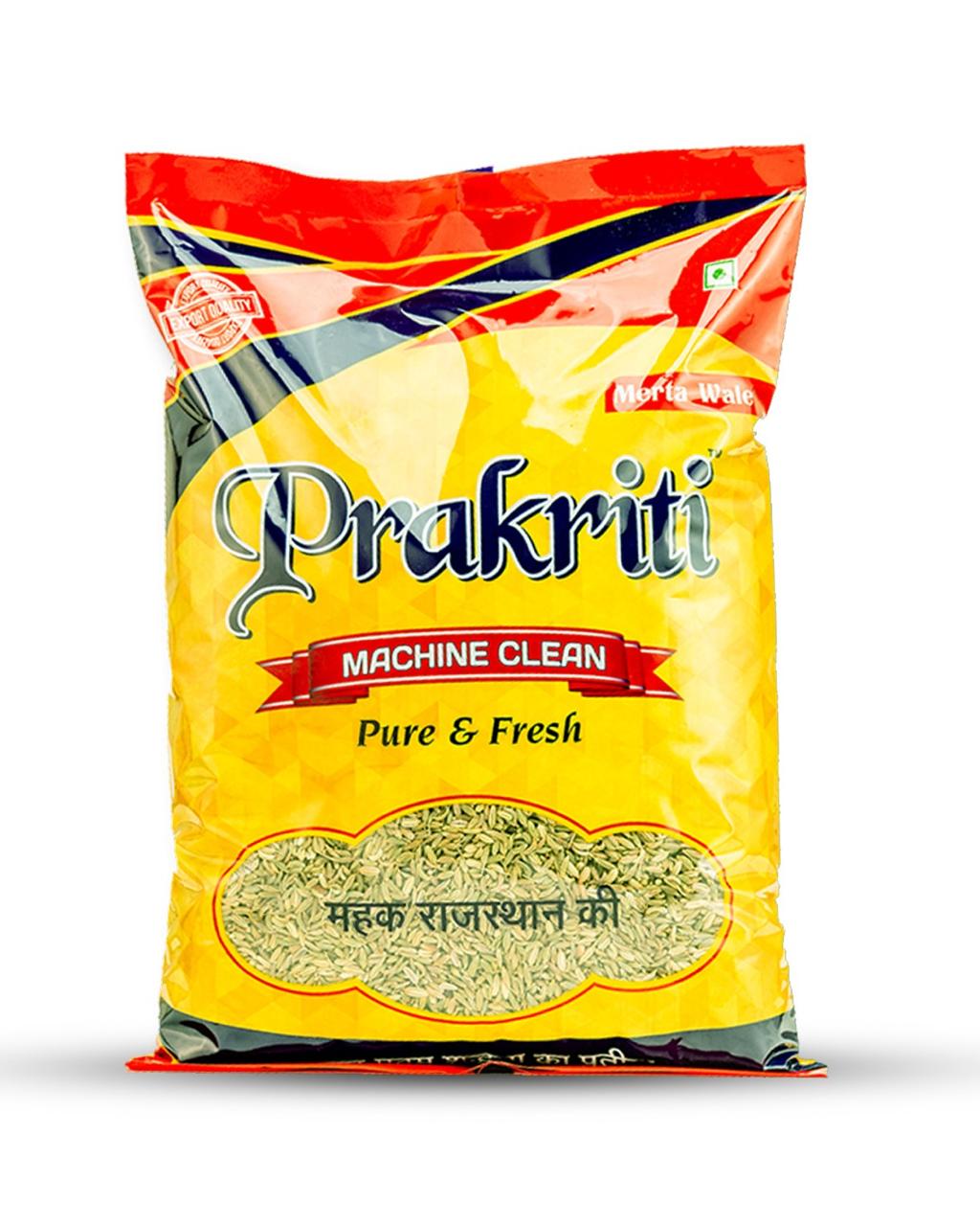 Prakriti Premium Saunf (Fennel seed) whole I No added colours & flavours I Variyali | Perumjeerakam Spices I Sombu I Natural & 100% Pure I Pack of 1, 1KG