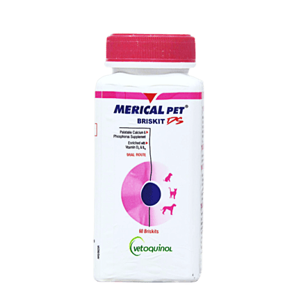 Merical pet DS  best Calcium tablets for dogs - 60 tablets