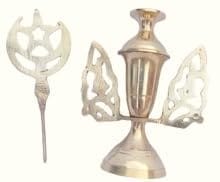 Mii Art brass surmedani with surma use in eye's muckap