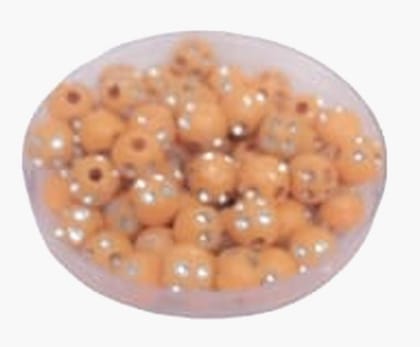 Mii Art Embroidery Material,Beads for Jewelry Making Material,zari Work Beads(Size-4 mm)(Material-Plastic)(Color-Orange) in 1 Pack 50 gm Mii Art Embroidery Material,Beads for Jewelry Making Material,zari Work Beads(Size-4 mm)(Material-Plastic)(Color-Orange) in 1 Pack 50 gm
