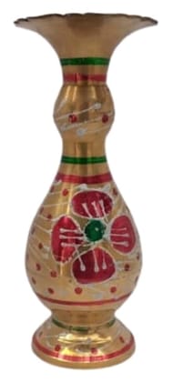 Mii Art Antique mughal Design Brass Item,pital ka fooldan,Brass Flower Pot,Flower vase for Drawing Room and Bed Room(Color-Golden)(Material-Brass)Pack of 1 pcs Mii Art Antique mughal Design Brass Item,pital ka fooldan,Brass Flower Pot,Flower vase for Drawing Room and Bed Room(Color-Golden)(Material-Brass)Pack of 1 pcs