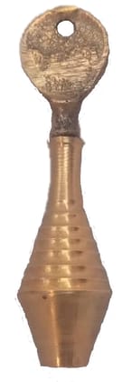 Mii Art Antique mughal Design Brass Item,pital ki surmedani with 2 Packed bareilly Special surma(Color-Golden)(Material-Brass)(size-9cm,small) Pack of 1 pcs