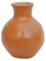 Mii Art Flower vase Made of Teracotta Clay Handicrafts ShowPiece Terracotta Vase for Table decoretion(size-14cm)pack of 1 pcs