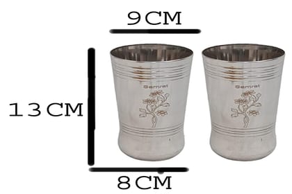 Mii Art Stainles Steel Water and Juice Glasses pack of 2pcs 350ml, Medium Size Tumbler Oval Glasses for Drinking Juice, Water, Sharbat and Cocktails, Glass Water Glass Mii Art Stainles Steel Water and Juice Glasses pack of 2pcs 350ml, Medium Size Tumbler Oval Glasses for Drinking Juice, Water, Sharbat and Cocktails, Glass Water Glass