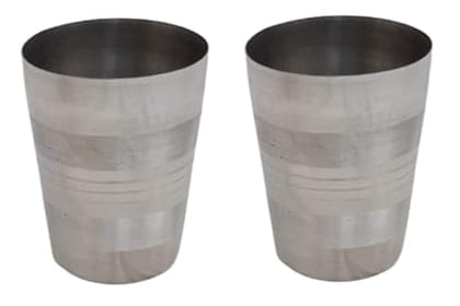 Mii Art Stainles Steel Water and Juice Glasses pack of 2, 350ml, Medium Size Tumbler Oval Glasses for Drinking Juice, Water, Sharbat and Cocktails, Glass Water Glass Mii Art Stainles Steel Water and Juice Glasses pack of 2, 350ml, Medium Size Tumbler Oval Glasses for Drinking Juice, Water, Sharbat and Cocktails, Glass Water Glass