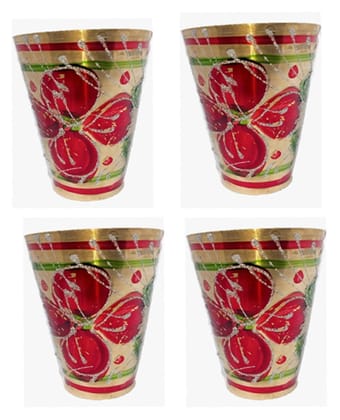 Mii Art Brass Glass for Drinking/Gift & decoretion(size-large320 ml) Pack of 4 pcs Mii Art Brass Glass for Drinking/Gift & decoretion(size-large320 ml) Pack of 4 pcs