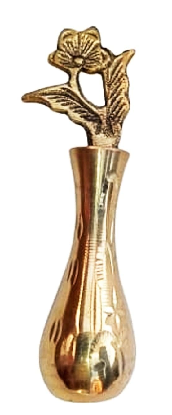 Mii Art brass surmedani with surma use in eye's(size-large)pack of 1 pcs