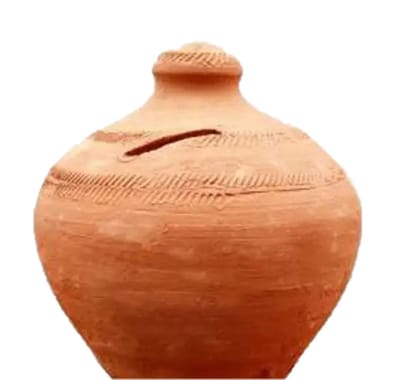 Mii Art Mitti ka Gullak for Kids and Adults, Piggy Bank, money bank,coin box(size-20cm )Pack of 1gullak Clay Coin Bank Mii Art Mitti ka Gullak for Kids and Adults, Piggy Bank, money bank,coin box(size-20cm )Pack of 1gullak Clay Coin Bank