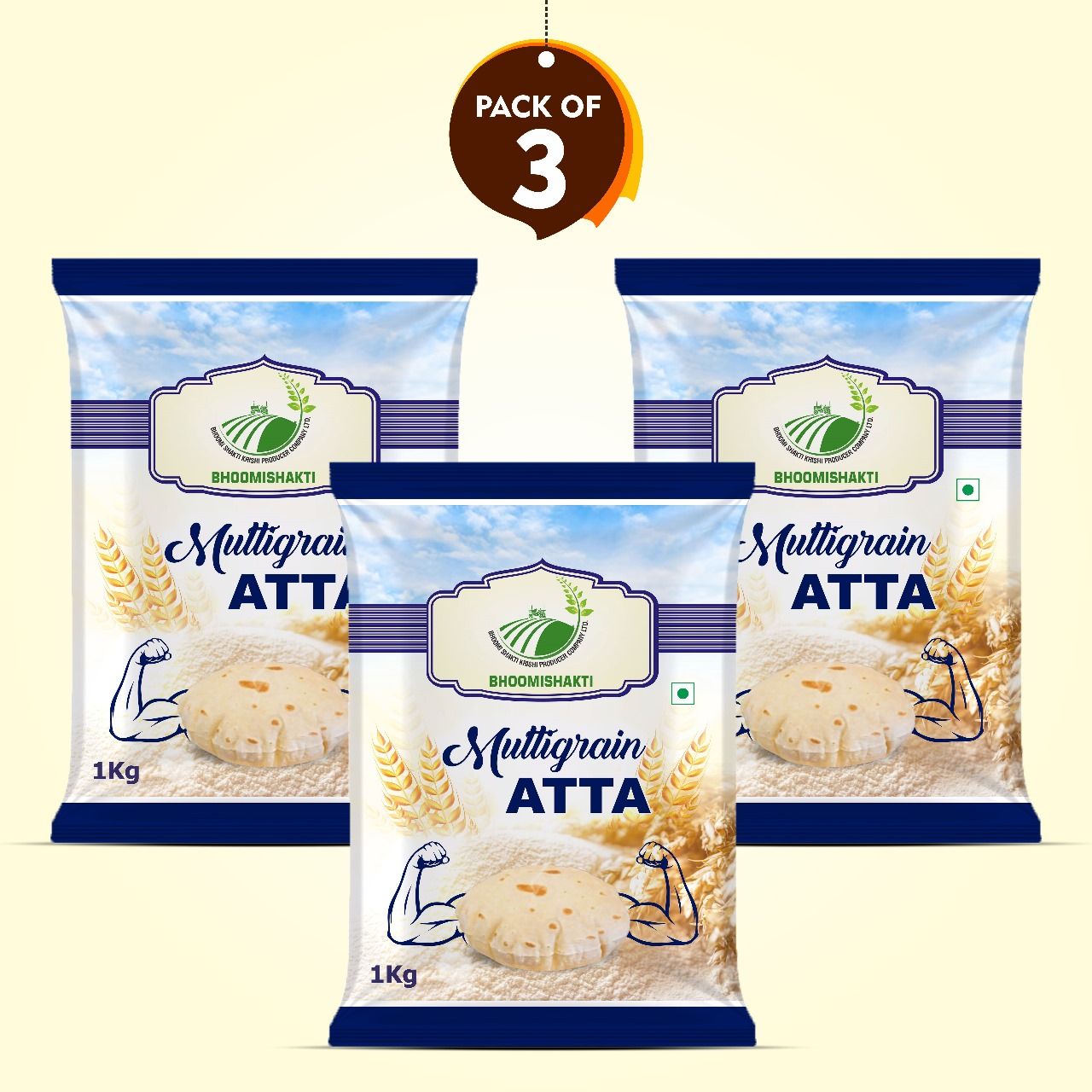 Multi Grain Atta (3 Kg)