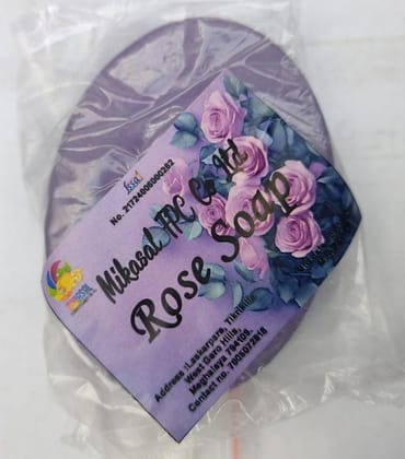  Handmade Rose Soap Bar, All Natural Ingredients, Moisturizing and Hydrating, Gentle on Skin