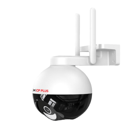 CP PLUS 4MP Wi-fi Full Color Outdoor Smart Security Camera | 360˚ with Pan & Tilt | Two Way Talk | Human Detection | Night Vision | Supports SD Card (Up to 128 GB) | Alexa & OK Google - CP-Z43A CP PLUS 4MP Wi-fi Full Color Outdoor Smart Security Camera | 360˚ with Pan & Tilt | Two Way Talk | Human Detection | Night Vision | Supports SD Card (Up to 128 GB) | Alexa & OK Google - CP-Z43A