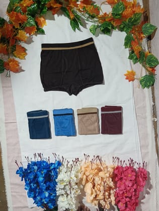 PACK OF 5 Regular Cotton Mini Trunks - Multicolour