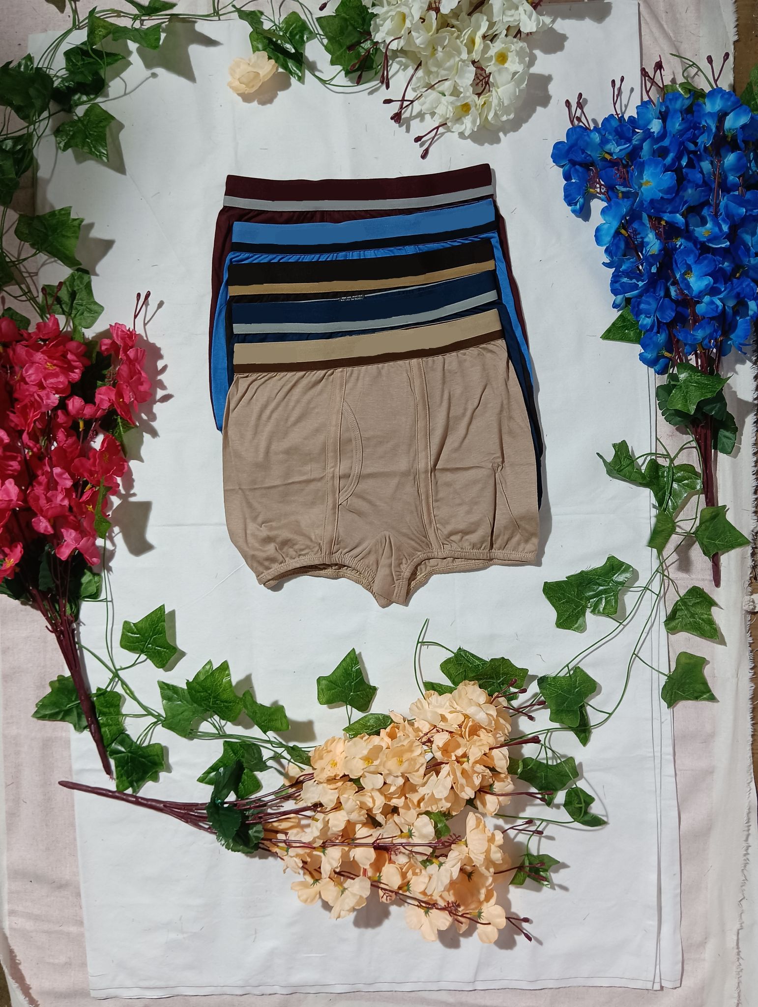 PACK OF 5 Comfort Cotton Mini Trunks - Multicolour