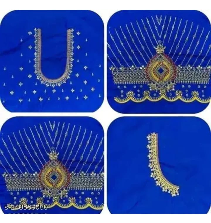 Sarojini Maggam Embroidery Work Saree Blouse Design