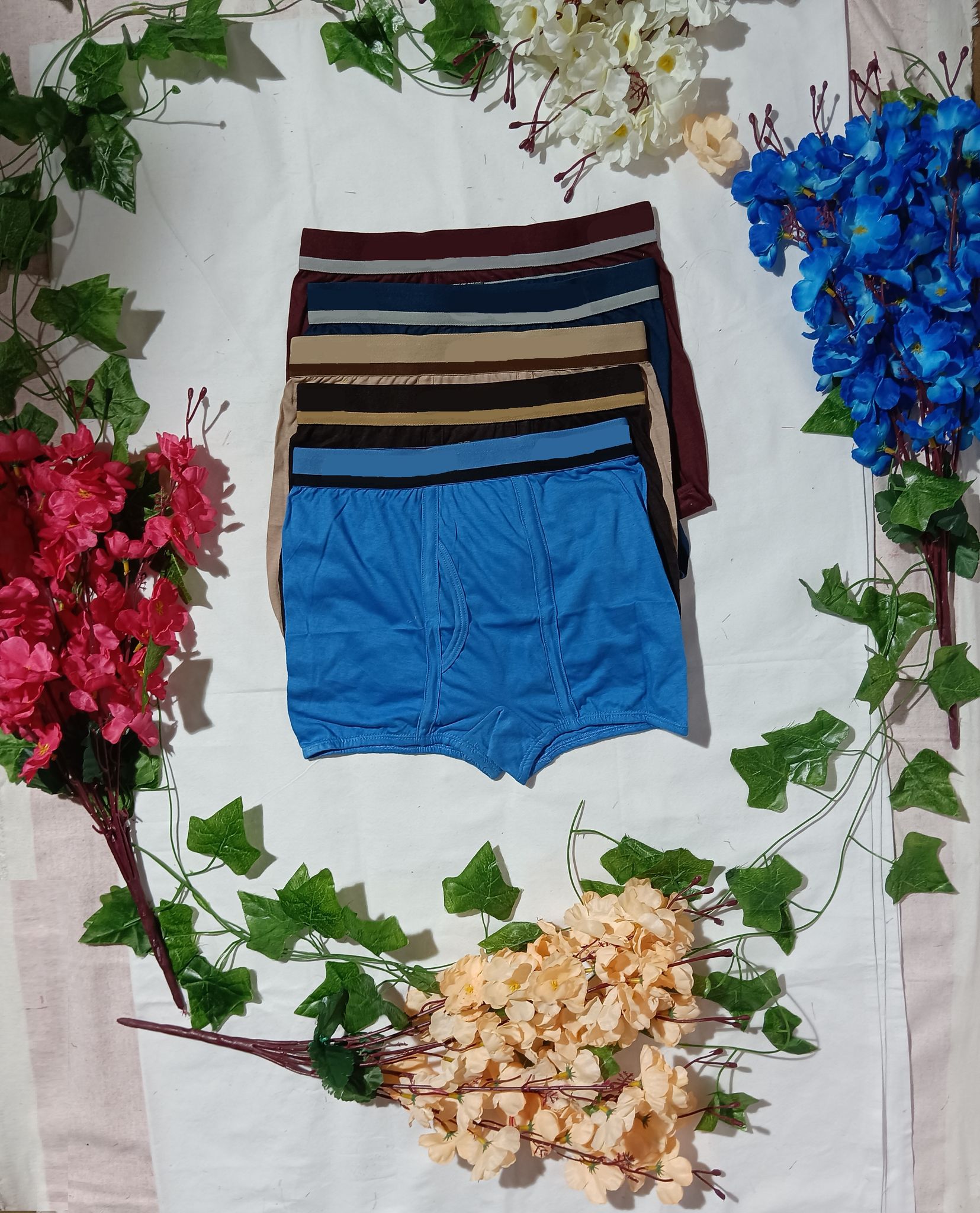 PACK OF 5 Standard Cotton Mini Trunks - Multicolour