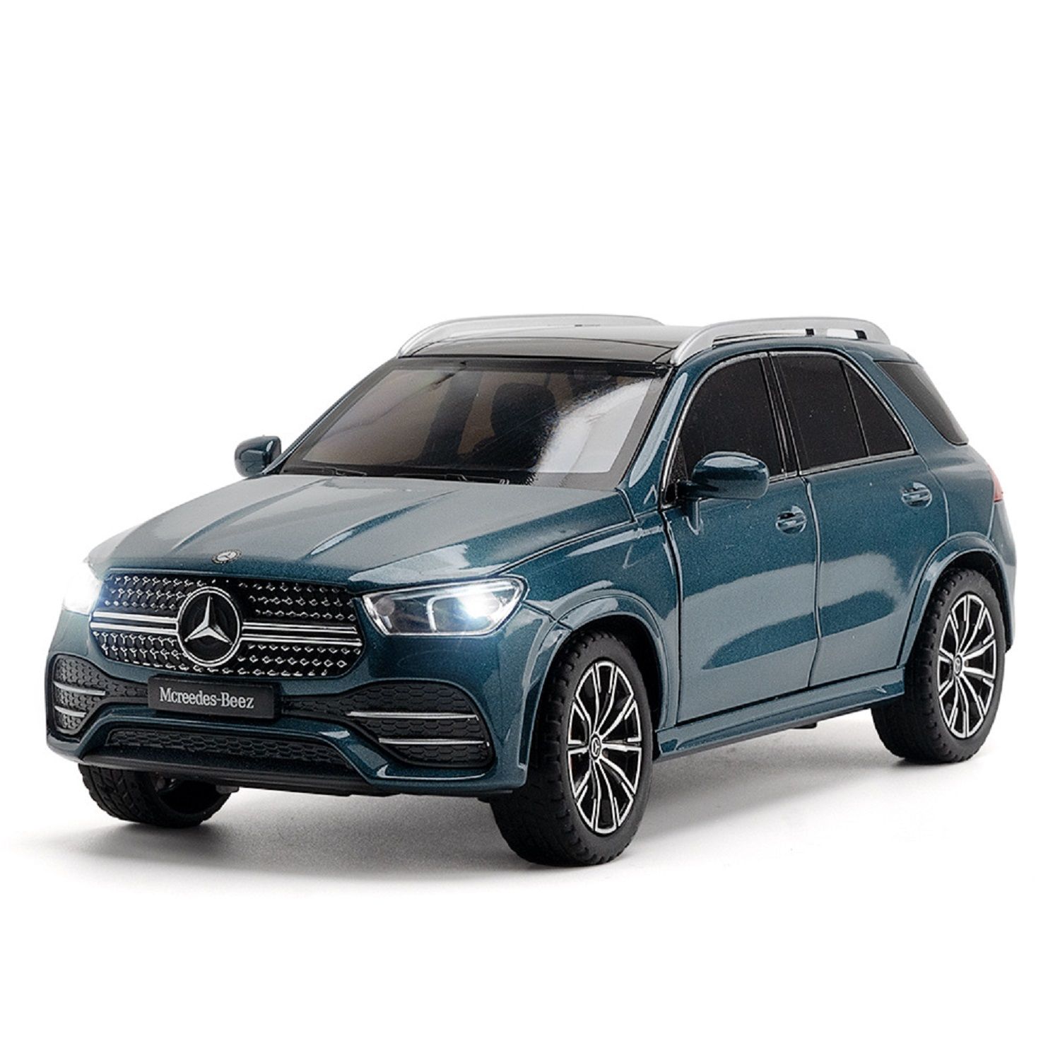 KTRS ENTERPRISE 1:24 Alloy Metal Pull Back Die-cast Car Model Pull Back car Super Openable Doors Sound and Light Doors & Light Music Boys Toys for Kids (benz 1901-300)