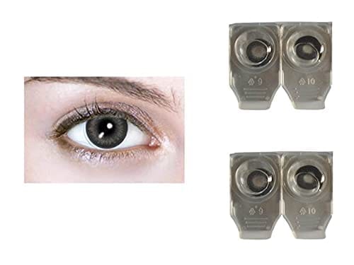 BLACK MD SPARKLE 2 PAIR MONTHLY COLOR CONTACT LENS WITH CASE, LENS HOLDER AND 60 ML SOLUTION (PACK OF 2 PAIR)