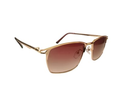 MD Style UV Protected Retro Style Full Rim Rectangular Metal Frame Sunglasses/Men - Women Fashion Sunglasses