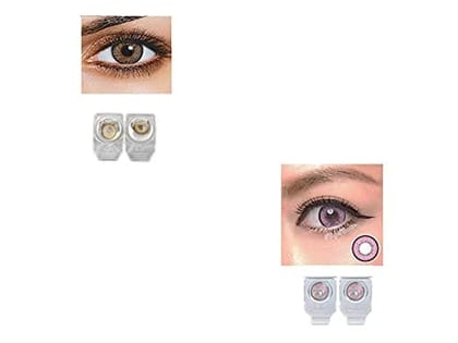 HONEY AND PINK MD SPARKLE 2 PAIR MONTHLY COLOR CONTACT LENS WITH CASE, LENS HOLDER AND 60 ML SOLUTION (PACK OF 2 PAIR) HONEY AND PINK MD SPARKLE 2 PAIR MONTHLY COLOR CONTACT LENS WITH CASE, LENS HOLDER AND 60 ML SOLUTION (PACK OF 2 PAIR)