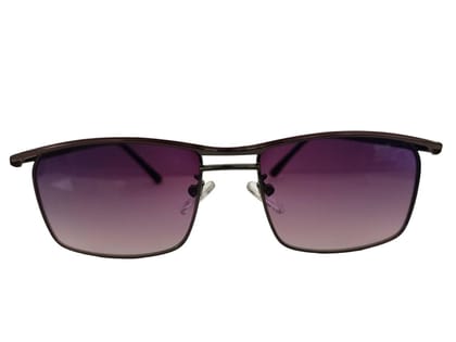 MD Style UV Protected Full Rim Rectangular Metal Frame Sunglasses/Men - Women Fashion Sunglasses