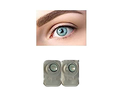 DARK SEA BLUE MD SPARKLE MONTHLY COLOR CONTACT LENS WITH CASE,LENS HOLDER AND 60ML SOLUTION (PACK OF 1 PAIR)