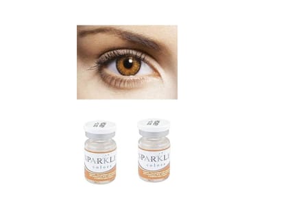 HONEY MD SPARKLE YEARLY COLOR CONTACT LENS WITH LENS CASE, 80ML SOLUTION AND LENS HOLDER (PACK OF 2 LENS)