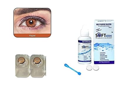 Dark Honey and Dark Hazel MD Sparkle 2 Pairs of Monthly Color Contact Lens With Case, Lens Holder and 60 ML Solution Dark Honey and Dark Hazel MD Sparkle 2 Pairs of Monthly Color Contact Lens With Case, Lens Holder and 60 ML Solution