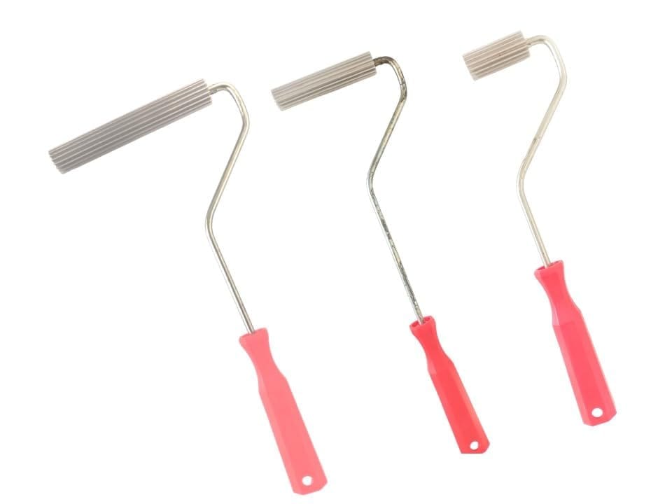 MD Fiberglass Roller Tool, Aluminum Alloy FRP Bubble Paddle Laminating Roller for FRP Resin Work