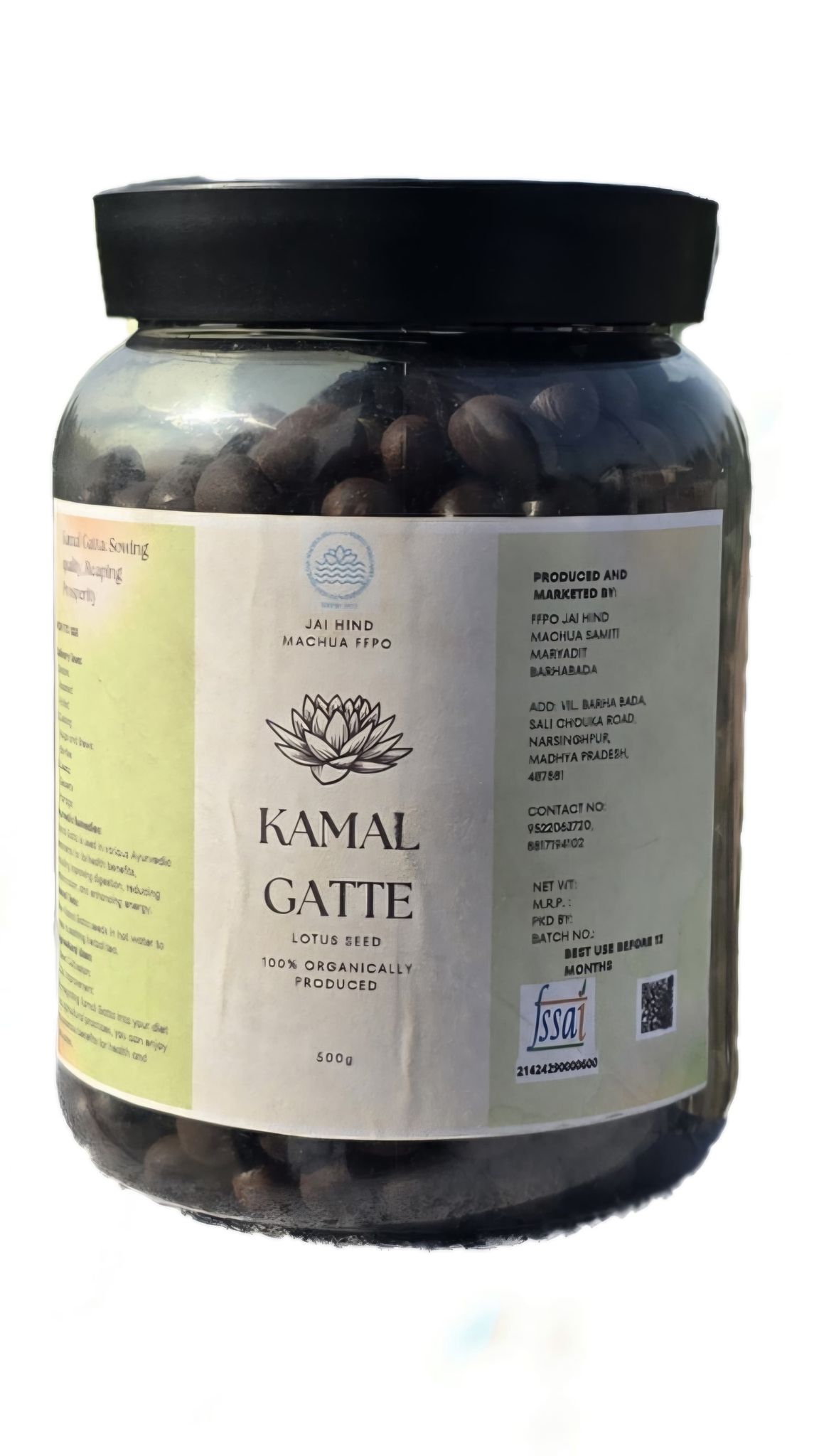 Kamal Gatte: Lotus Seed 100% Organically Produced