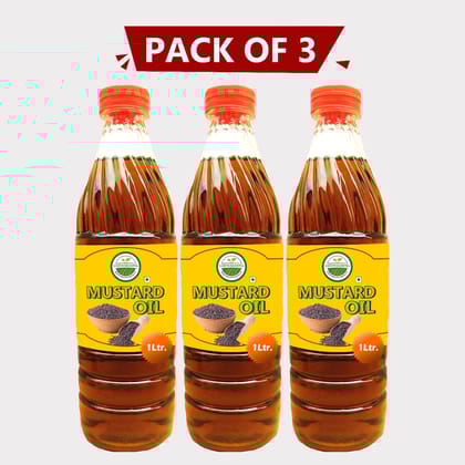 Mustard Oil 3 Ltr (Pack of 3) Ltr by Vishwakarma – Cold-Pressed, Fresh & Farmer-Made